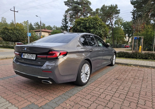 BMW Seria 5 cena 235000 przebieg: 73000, rok produkcji 2020 z Warszawa małe 121